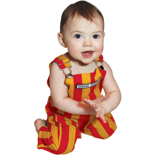 Red & Yellow Infant Game Bibs for Comfort & Durability