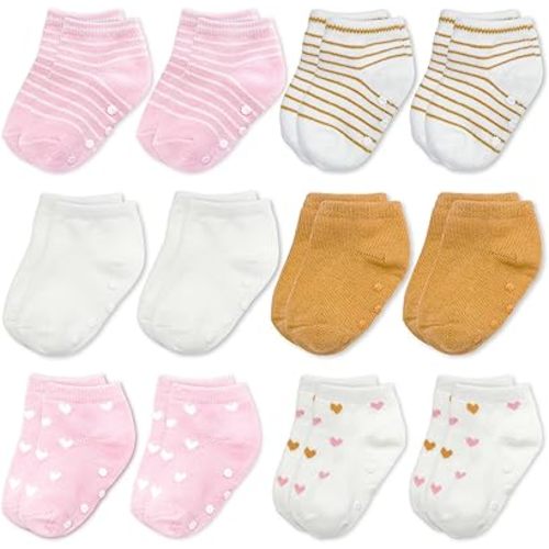 Anti-Slip Socks – Soft & Breathable Newborn Socks with Secure Stretch Fit, Non-Slip Baby Socks