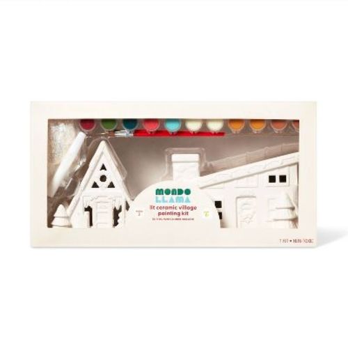 2ct Ceramic Christmas Village Painting Kit - Mondo Llama™