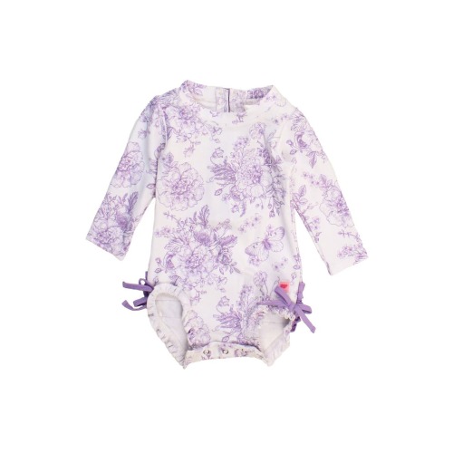 Baby Girls Long Sleeve UPF50+ One Piece Rash Guard