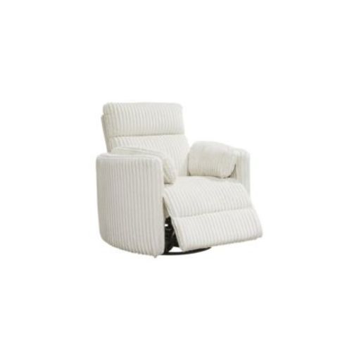 Mega Ivory Swivel Power Glider Recliner