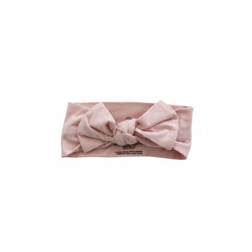 Solid Petal Pink Knit Large Bow Headwrap
