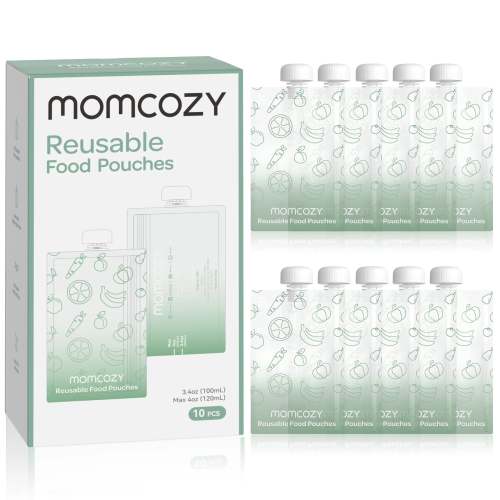 Momcozy Reusable Baby Food Pouches, 10 packs