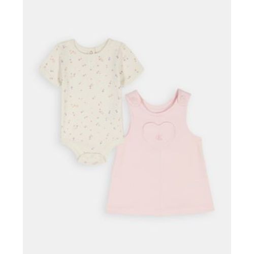 Baby Girls' Printed Bodysuit and Applique Detail Skirtall, 2-Piece Set