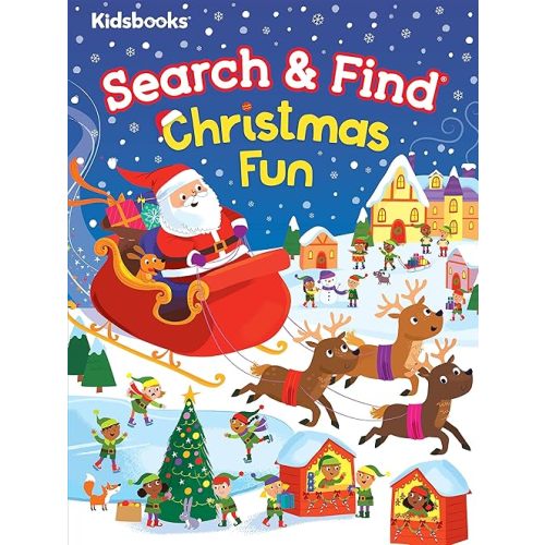 Search & Find: Christmas Fun-Search for People, Animals, Decorations, and of course Santa Claus in this Search & Find Christmas Wonderland (My First Search and Find) Board book – Picture Book, August 18, 2020