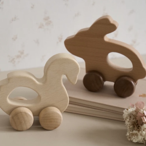 Wooden Push Toy Swan – Elegant Baby