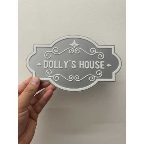 Personalised named door sign for kids' playhouse, 3D dual colour room door signs, great as a birthday or Christmas gift. Room door plaque