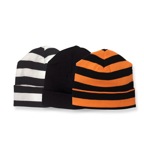 Baby Halloween Hats - Boys Girls Neutral - Black, Orange Striped Hat -  TesaBabe