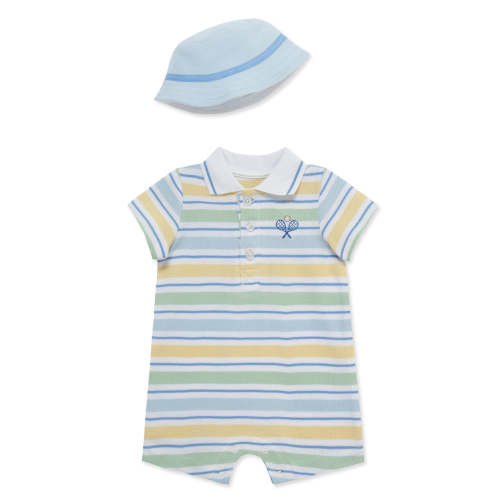 Wide Stripe Romper & Hat
