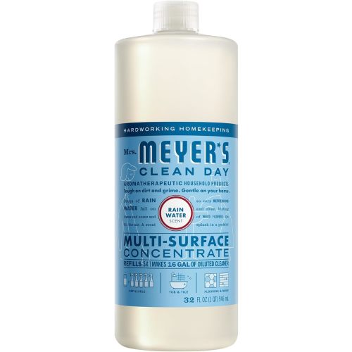Mrs. MEYER'S CLEAN DAY Multi-Surface Everyday Concentrate, Rain Water Scent, 32 Fl Oz Bottle