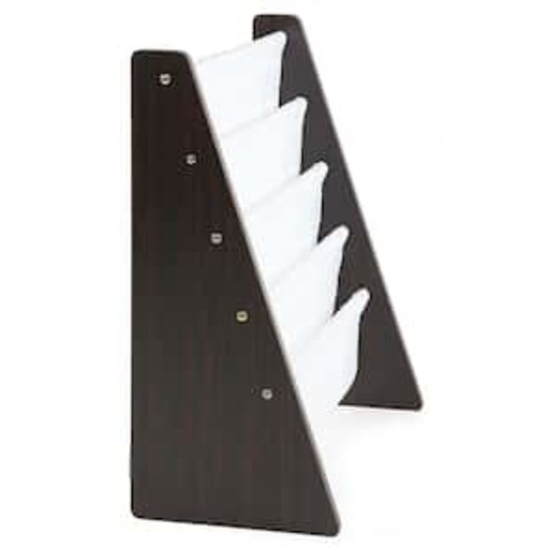 Espresso Collection Espresso/White Kids Book Rack Storage Bookshelf