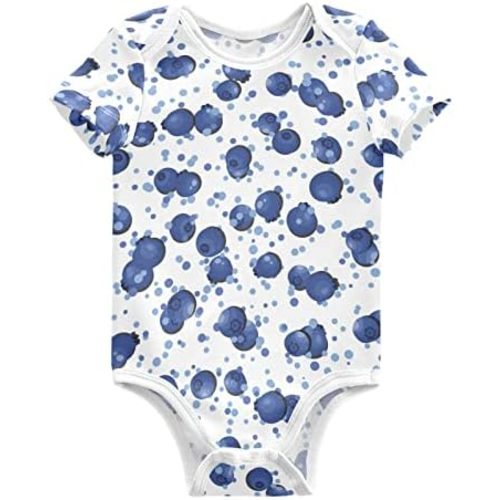 vvfelixl Baby Bodysuits Short Sleeve Cotton Baby Clothes For Boys Funny Baby Suits For Girls 0-24 Months