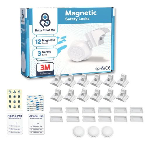 Baby Proof Me | Magnetic Safety Lock Kit (12Locks + 3Keys)