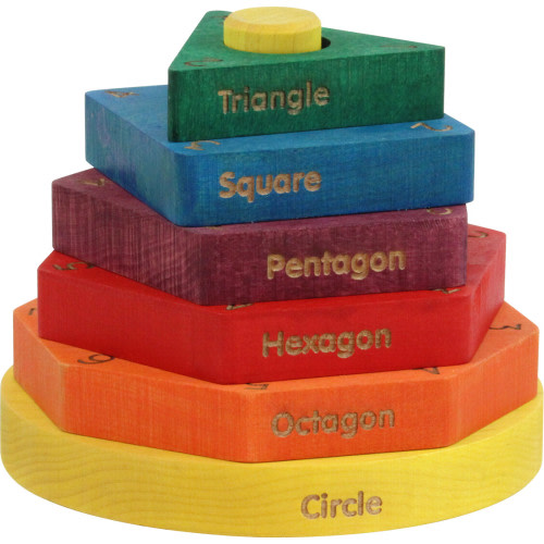 Colored Shape Stacker — Maple Landmark