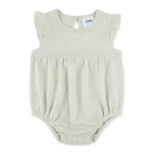 4baby Bodysuit Aqua Grey Stripe | Baby Bunting AU