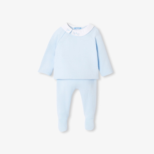 Baby boy comfort set in double-sided jersey