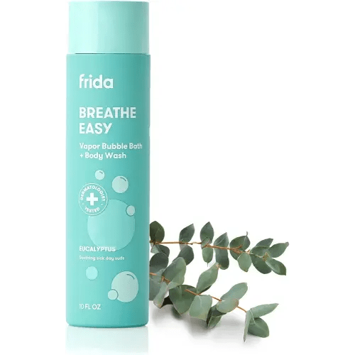 Frida Baby Eucalyptus Vapor Baby & Kids Bubble Bath + Body Wash, Toddler & Baby Body Wash, Dermatologically Tested, Tear-Free, Hypoallergenic, Safe for Skin, Super Sudsy, 10oz