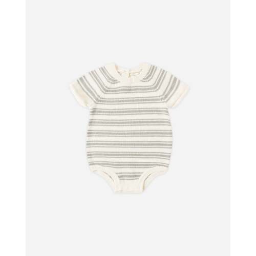 Rowan Romper Sage Stripe