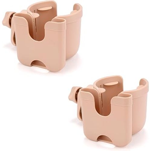 Accmor Stroller Cup Holder with Phone Holder, Bike Cup Holder, Universal Cup Holder for Uppababy Nuna Doona Strollers, 2-in-1 Cup Holder for Walker, Wheelchair, Scooter