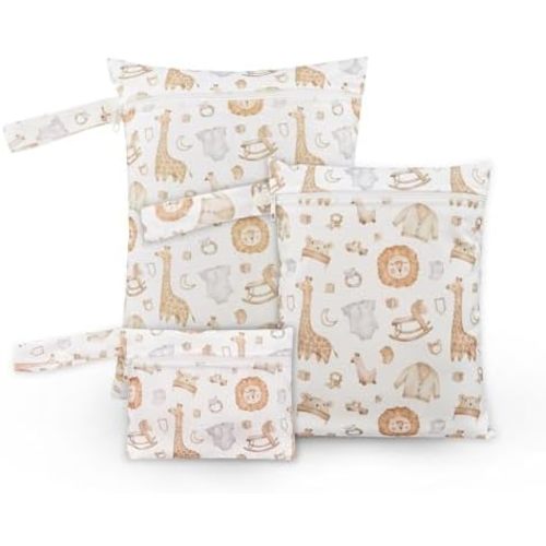 3-Piece Waterproof Wet Dry Bag Set with Zipper - Durable Travel Organizer for Swimming, Diapers, Baby, Gym & Beach Accessories