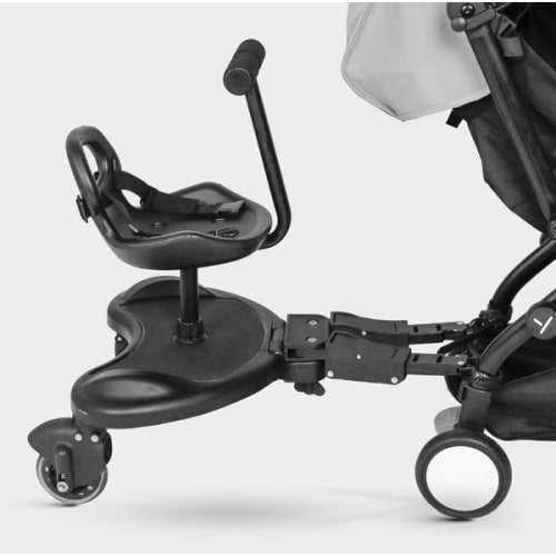 Universal Stroller Board with Detachable Seat, 2 in 1 Sit and Stand Stroller Board for Most Strollers, Stroller Attachment for Toddler to Ride Holds Children up to 55lbs