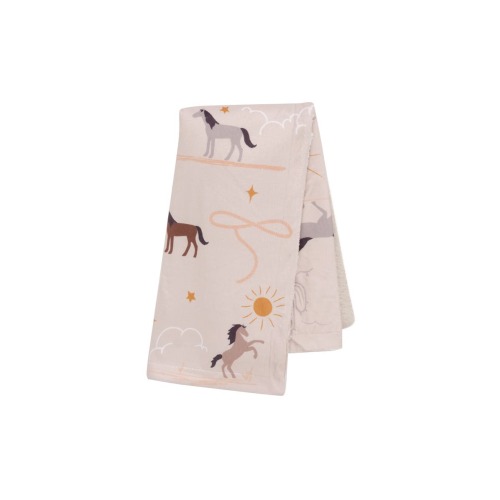 Country Western Cowboy/Cowgirl Soft Warm Fleece Baby Blanket