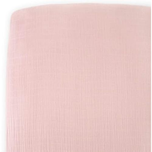 New LU Light Pink Playful Print Crib Sheet