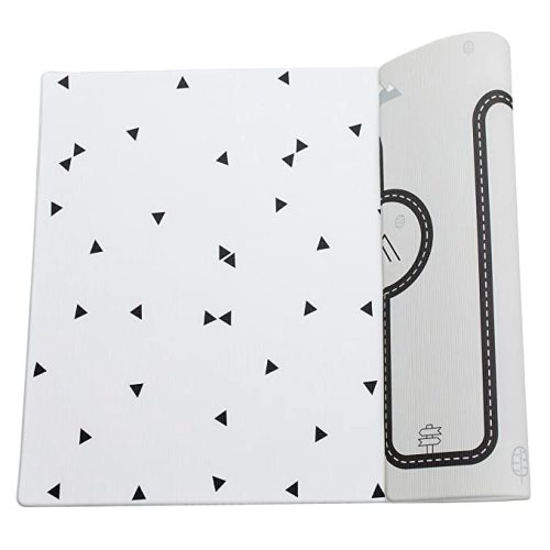 LITTLE Bot Ofie Mat, Soft Baby Play mat, Reversible Foam Floor mat, 6.5 ft x 4.5 ft, Durable and Non-Toxic (Country Road, Large)