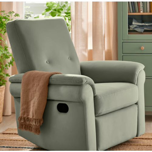 IKEA
ARNÄSVALL
Recliner rocker and swivel armchair, Hakebo gray-green