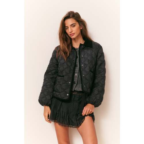 Girls Floraine Striped Crochet Cardigan