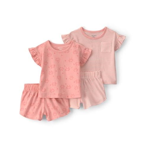 Carter's Baby Girls' 4-piece Short Set