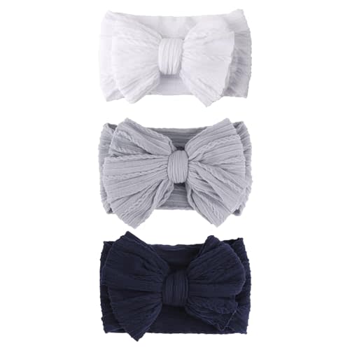 AQOKKA Baby Bows Headbands Nylon Baby Girl Headbands Soft Handmade Hairbands Toddler Hair Accessories for Girls Baby Newborn Infant Kids