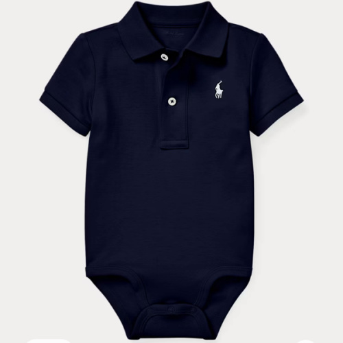 Soft Cotton Polo Bodysuit | Ralph Lauren