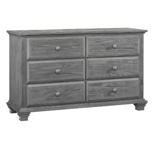 Oxford Baby Kenilworth 6-Drawer Dresser, Color: Gray