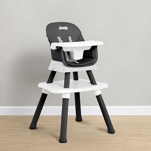Jeep Milestone 6-in-1 Convertible High Chair by Delta Children, Black