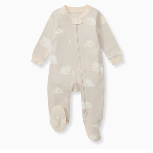 Good Night Sky Organic Cotton Sleep & Play - Limestone – Burt's Bees Baby