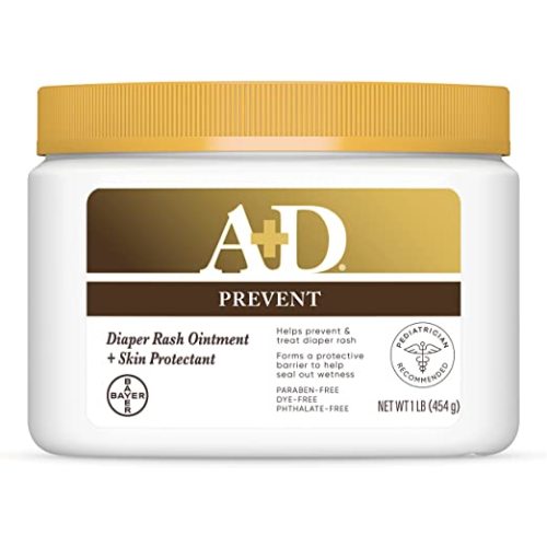 A+D Original Diaper Rash Ointment, Healing Skin Ointment for Dry and Cracked Skin, 16 Ounce (Pack of 1) (Packaging May Vary)
