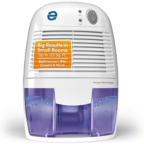 Eva-Dry EDV-1100 Whisper-quiet 16 OZ Dehumidifier with Auto Shut Off and Restart for small spaces in your Home, RV, Automobile, and Storage up to 122 sq. ft