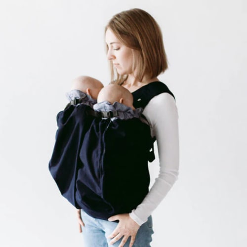 The Weego TWIN Baby Carrier - Color: Blue Peoria