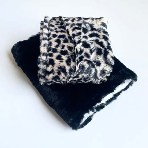 Cheetah Black | Burp Cloth Set