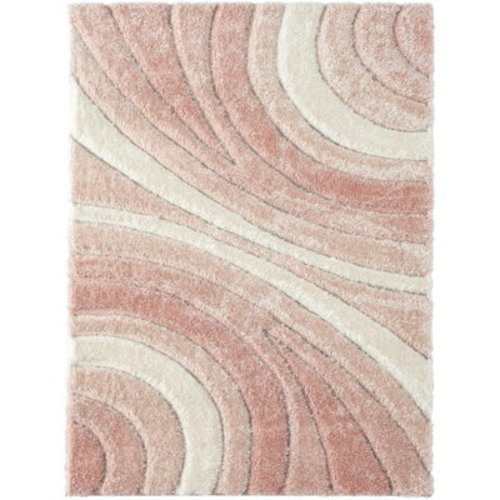 Orren Ellis Koo Geometric Pink Area Rug | Wayfair