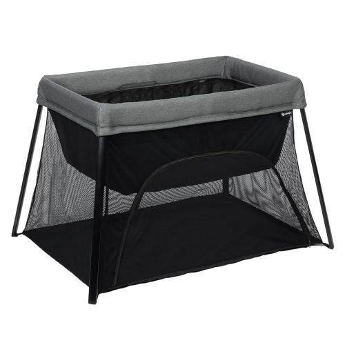 Safety 1st Dream & Go 3-In-1 Travel Crib, Playard & Bassinet With Carry Bag – Portable, Lightweight & Overnight Sleep Ready – Grey Wolf