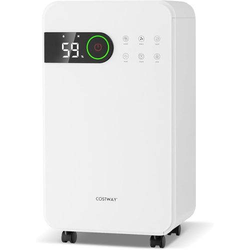 COSTWAY 2,500 Sq. Ft Dehumidifier for Basement