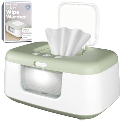 Jool Baby TinyBums Baby Wipe Warmer & Dispenser with LED Changing Light & On/Off Switch (Sage)