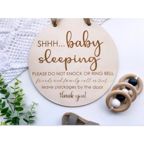 Baby Sleeping Sign, Shhh Baby Sleeping, Baby Sleeping Door Sign, Delivery Sign