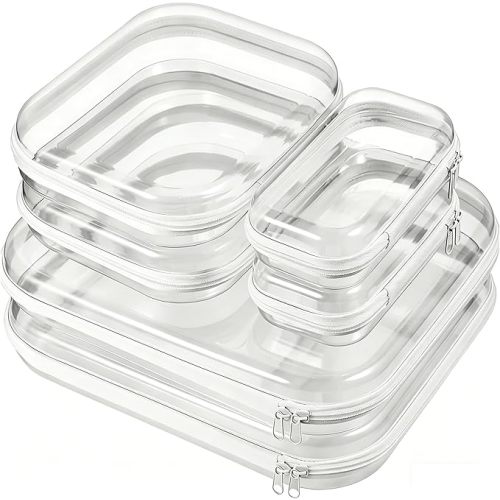 Diaper bag organizers - Clear + white