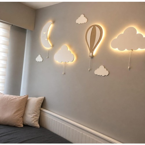 Baby Room Light, Personalized Baby Night Light, Cloud Light, Custom Baby Gift, Nursery Lamp, Nursery Decor, Nursery Lighting