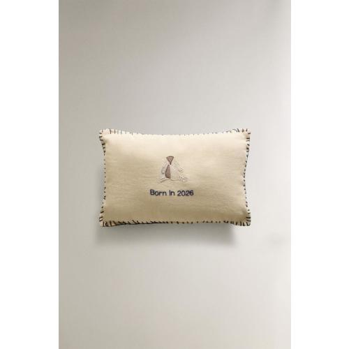 BABY LINEN RABBIT CUSHION