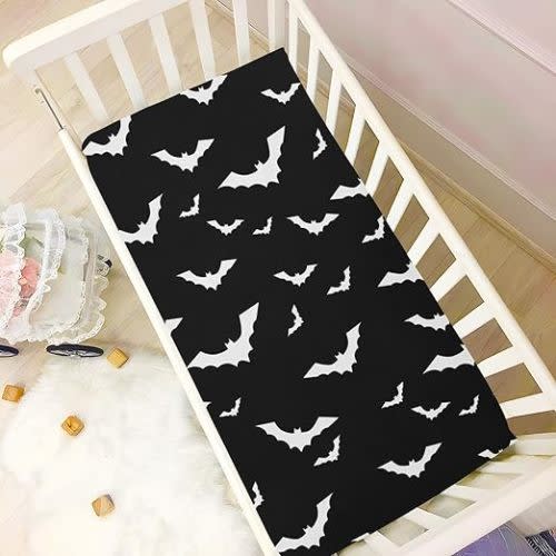 Mazeann Halloween Bats Crib Sheets Soft Breathable Fitted Baby Crib Sheets Mattress Cover for Girl Boys, 52" x 28" x 9" : Amazon.com.au: Baby