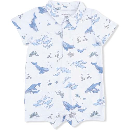 Watercolor Blue Whales - Polo Shortie